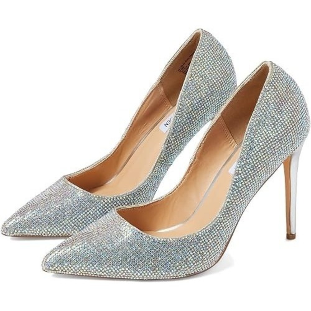 Steve Madden Altisha- R Pumps Heels Stilettos Crystals Rhinestones  Size 8